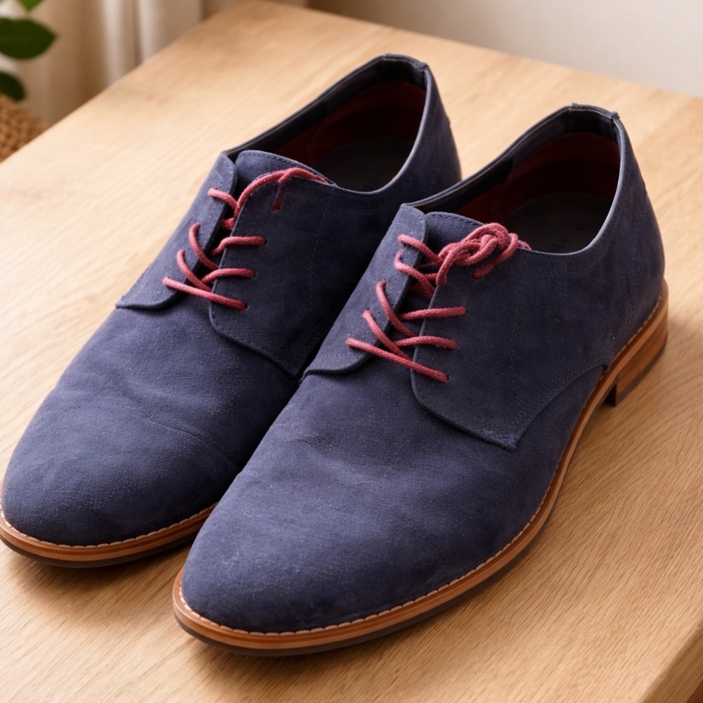 Timeless and Classy Navy Blue Men's Oxfords